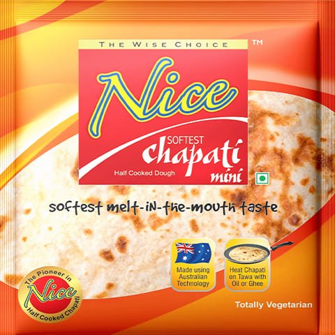 Soft chappathi from Nice Home Products – Instant wheat chappathi made in Coimbatore, easy to cook and healthy.